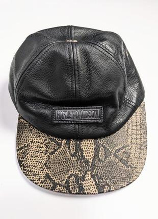 Harley davidson чоловіча байкерська шкіряна кепка