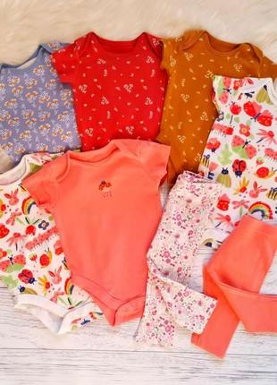 Набор боди и лосины на 3-6 мес, 62-68 см