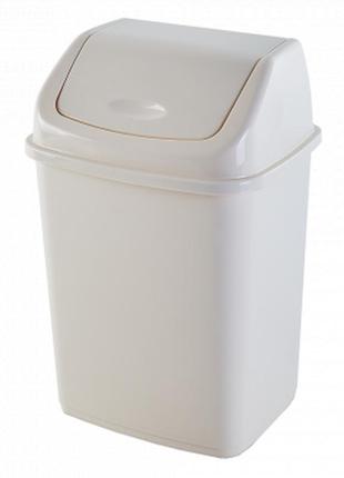Клапанное ведро алеана белое 5 л для утилизации мусора для домашнего использования