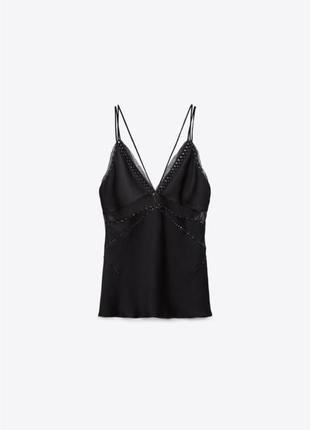 Блуза zara з v-подібним вирізом2 фото