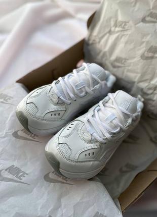 Женские кроссовки nike m2k tekno white найк техно8 фото