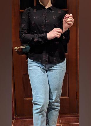 Рубашка чёрная