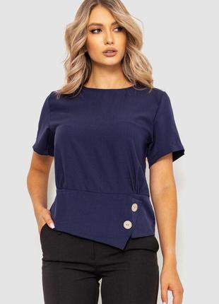 Блуза женская, цвет синий, 119r323-1