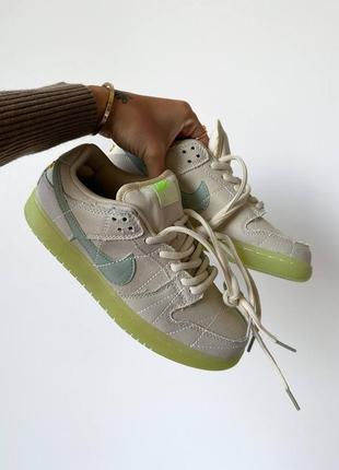 Кросівки nike mummy sb dunk low pro neon  (світяться у ночі)4 фото