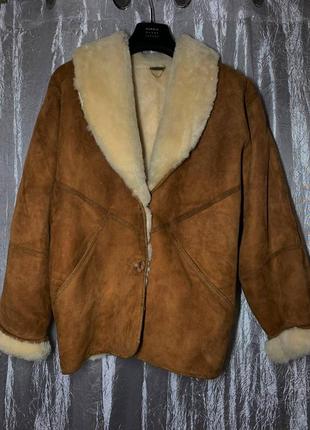 Винтажная итальянская дубленка на зиму. evit shearling vero