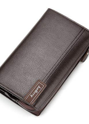 Большое портмоне-клатч baellerry коричневый (w002)
