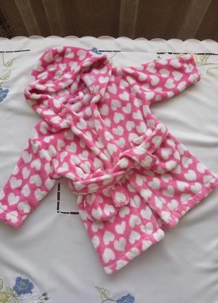 Детский теплый халат 12-18 месяцев