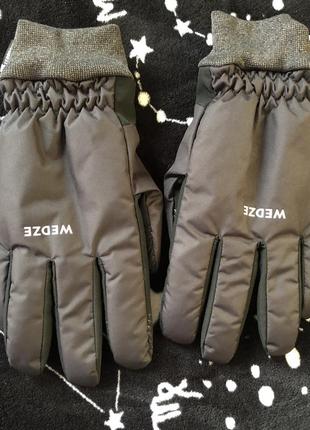Перчатки для трассового лыжа wedze 100 взрослые черные light