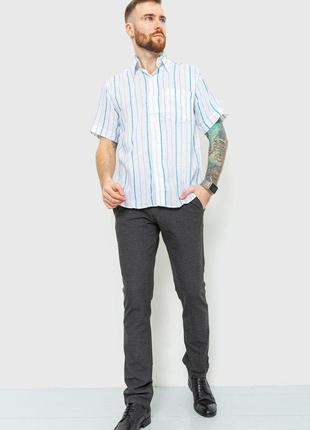 Сорочка чоловіча в смужку колір біло-зелений 167r963