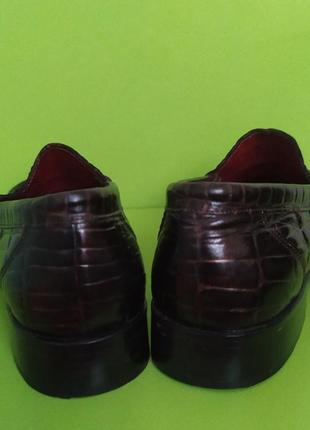 Кожаные коричневые туфли лоферы prestoge, 356 фото