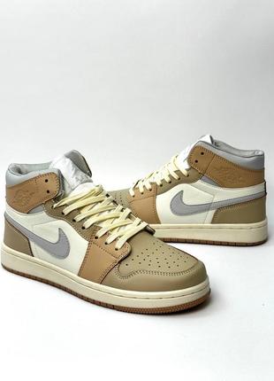 Женские кроссовки найк nike air jordan 1 mid