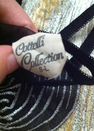 Стильные черные игривые трусики стринги бабочка с открытым доступом м л cotelli