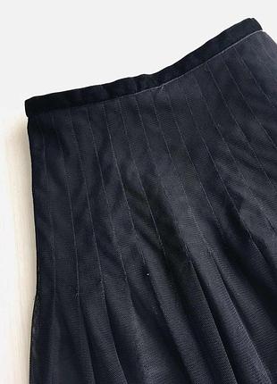 Топовая фатиновая юбка миди с вышивкой4 фото