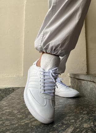 Жіночі кросівки adidas samba pure white адідас самба