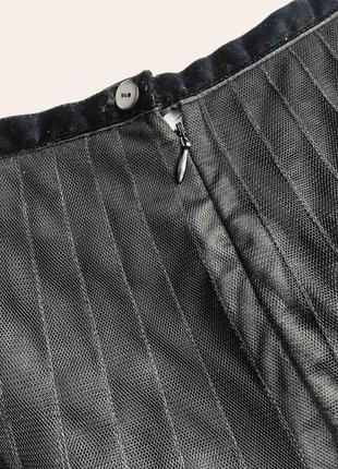 Топовая фатиновая юбка миди с вышивкой6 фото