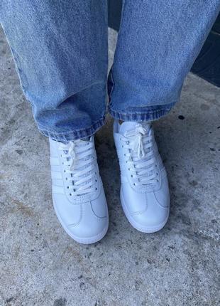 Жіночі кросівки adidas gazelle white адідас газелі9 фото