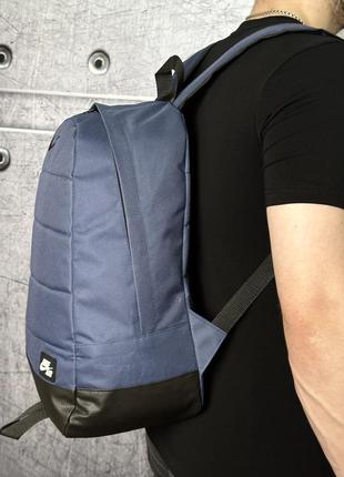 Рюкзак водостойкий и крепкий синий синий черный лого3 фото