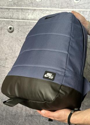 Рюкзак водостойкий и крепкий синий синий черный лого7 фото
