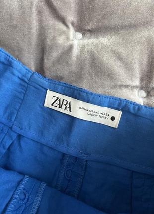 Zara голубые шорты4 фото
