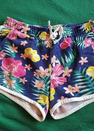 Домашні шорти з принтом орхідеєю