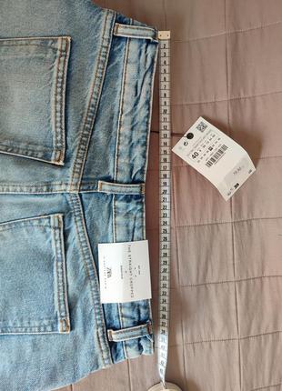 Джинсы zara 40р. прямого кроя средняя посадка2 фото