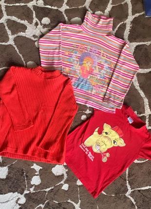 Комплект одягу на дівчинку светр кофта худі гольф футболкана дівчинку светр червоний вязаний рожевий колготи легкі теплі лосини штани легінси