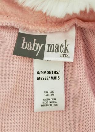 Baby mack легкий демісезонний комбінезон плюшевий дівчинці 6-9м 68-74 см новий з дефектом6 фото