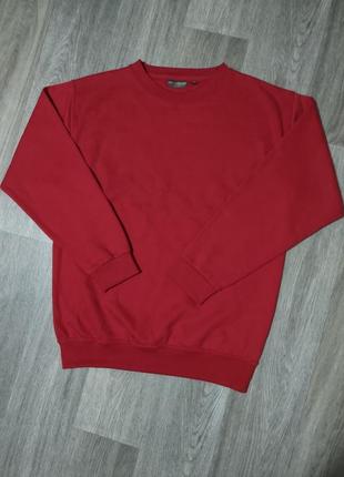 Мужской красный тёплый свитшот / свитер / кофта / мужская одежда / wrap / premium /