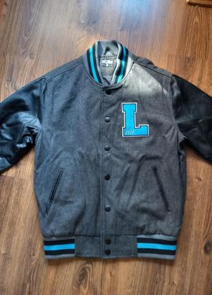 Бейсбольна куртка сіра urban minds