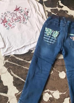 Комплект одягу на дівчинку светр кофта світер джинси waikiki