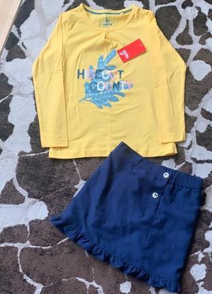 Комплект одягу новий на дівчинку костюм з спідницею кофта светр lupilu