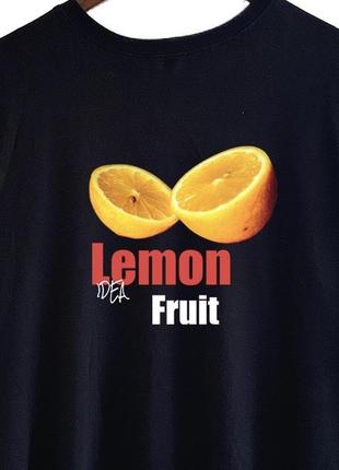 Лимон футболка оверсайз