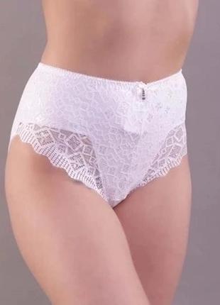 Білі трусики сліпи висока посадка люкс якість