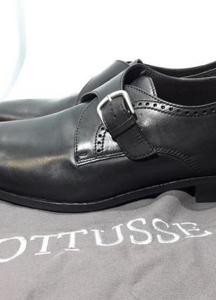 Чоловічі шкіряні туфлі лофери ручної роботи lottusse