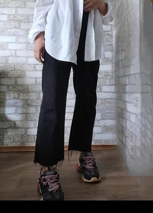 Джинсы прямые с необработанным низом h&amp;m