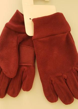 Tchibo флисовые перчатки детские мальчику девочке 9-10-11-12л 134-140-146-152см3 фото