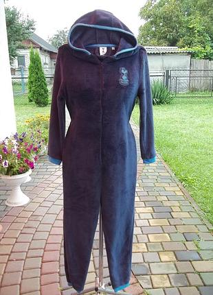 ( 11 - 12 лет ) флисовый кигуруми пижама домашний комбинезон детский оригинал б / у