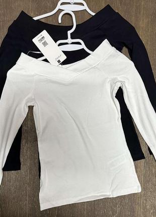 Базовый однотонный лонгслив туречица