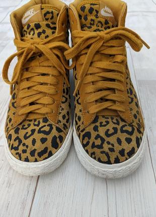 Nike blazer mid leopard4 фото