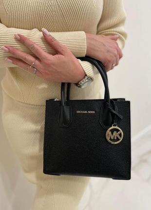 Сумка michael kors mercer medium leather crossbody кожа оригинал3 фото