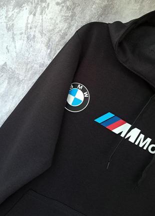 Мужской трикотажний костюм, худи та штани, прогулочный костюм с логотипом bmw motorsport3 фото