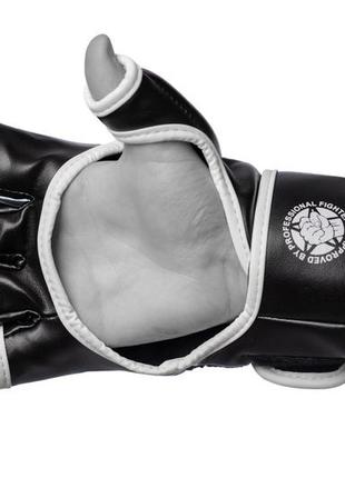 Перчатки для mma тренировочные спортивные перчатки для единоборств powerplay 3056 а черно-белые m ku-223 фото