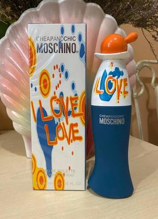 Туалетна вода moschino cheap end chic i love love 100 мл1 фото