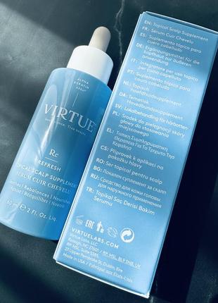 Virtue soothing hyaluronic acid topical scalp supplement сыворотка для кожи головы и волос