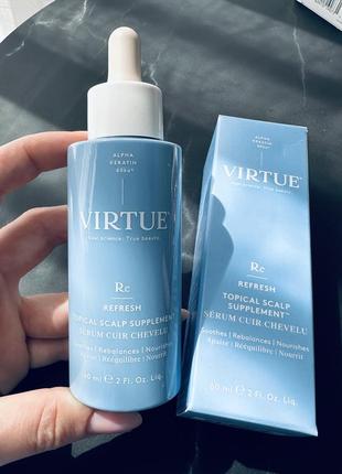 Virtue soothing hyaluronic acid topical scalp supplement сыворотка для кожи головы и волос2 фото