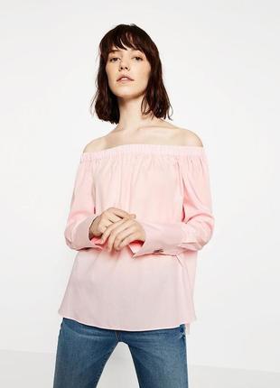 Рубашка с открытыми плечами, розовая блузка хлопок, хлопковая рубашка, школьная рубашка, школьная блузка