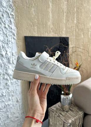 Adidas forum cream white кроссовки