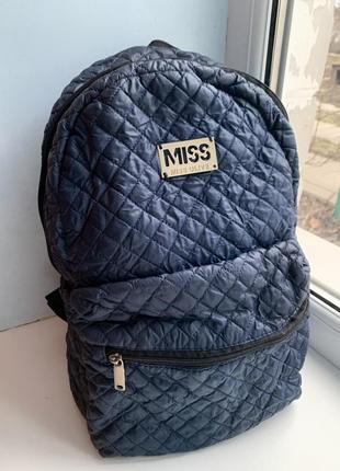 Стильный рюкзак miss olive темно-синий1 фото