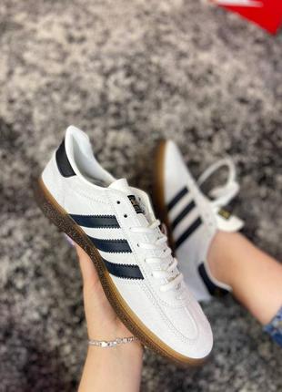 Кроссовки adidas spezial handball white black