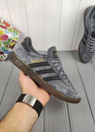 Чоловічі кросівки adidas handball spezial grey/ мужские кроссовки, кеды адидас спешл серые